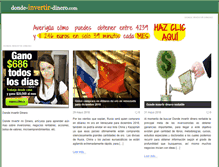 Tablet Screenshot of donde-invertir-dinero.com